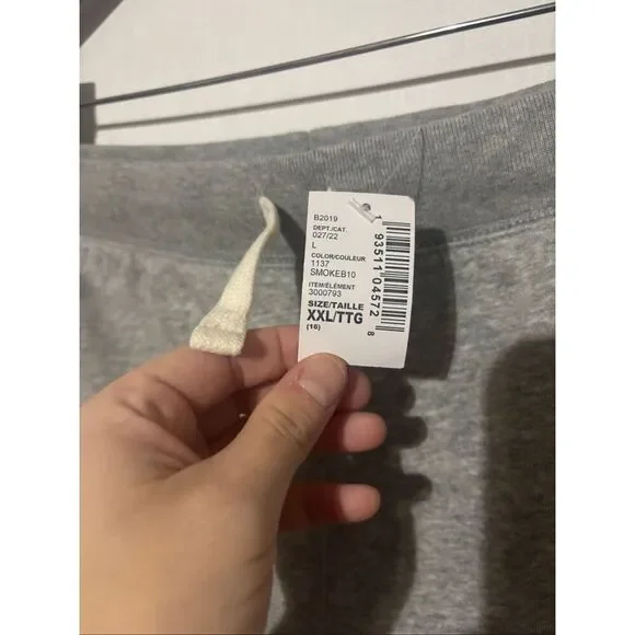 Brand New Place Women's Size 16 XXL Smoke Gray Fleece Joggers Pants - Picture 3 of 5